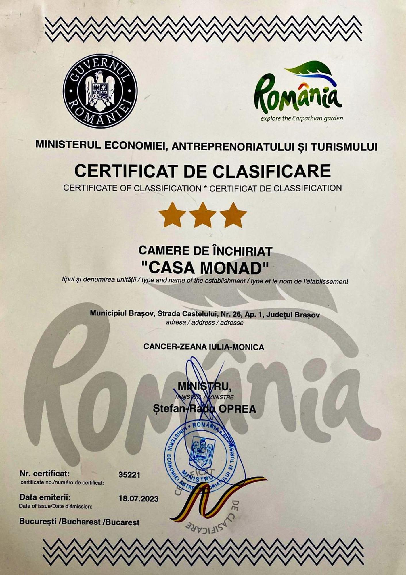 Castelului Residence - Casa Monad Μπρασόβ Εξωτερικό φωτογραφία
